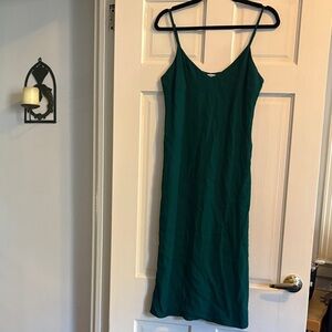 Reformation Deep Green Midi Dress